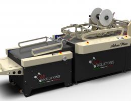 Semi–automatic machine for the application of any type of double-sided tape APR Solutions ATHOS PLUS