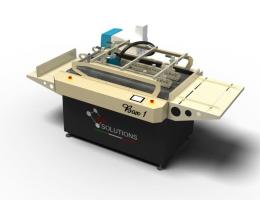 Semi-automatic folder-gluer machine for straight-line boxes APR Solutions BOX 1